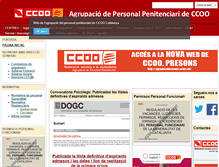 Tablet Screenshot of agrupacio-presons.ccoo.cat