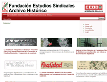 Tablet Screenshot of estudiossindicales.andalucia.ccoo.es